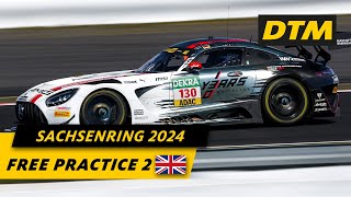 Live Free Practice 2  Sachsenring  DTM 2024 [upl. by Rocker258]