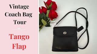 Vintage Coach Bag Tour  Tango Flap  shopcristinamodacom [upl. by Lathrope666]