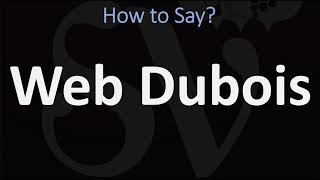 How to Pronounce Web Dubois CORRECTLY [upl. by Dnalerb692]