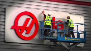 Sign Installation at Haas F1 Teams Banbury Facility [upl. by Hirschfeld893]