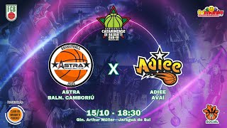 ASTRA x ADIEE AVAÍ  CAMPEONATO CATARINENSE DE BASQUETE SUB 19 MASCULINO 2024 [upl. by Weywadt]