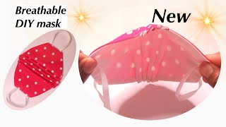 New Style Face MaskBreathable Does Not Touch Nose And Mouth Face Mask Tutorial [upl. by Enirac]