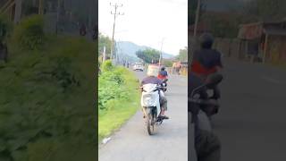 Driving with a rice cooker as a helmet funny funnyvideo [upl. by Vern724]