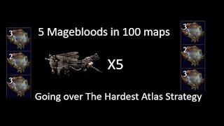 5 Magebloods in 100 Maps Going over My Unique Farm  325 Path of Exile [upl. by Alleuqahs]