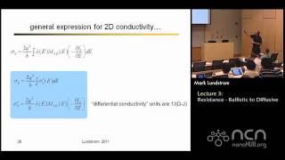 Nearequlibrium Transport Lecture 3 Resistance  ballistic to diffusive [upl. by Waldron764]