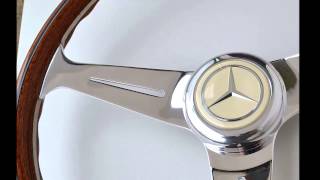 Nardi 390mm wood steering wheel for Mercedes Holzlenkrad volante volant [upl. by Yrtnahc565]