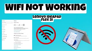 Lenovo Ideapad Flex 5i Wifi Not Working  Wifi Connection Problem Fix Windows [upl. by Leggett]