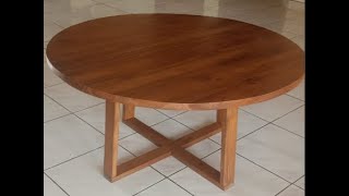 Teak wood Coffee tableDia80cm [upl. by Hollister]