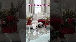 Candelabros navideños🎄diycandelabrosnavideños ideas christmas shortvideo [upl. by Eilime773]