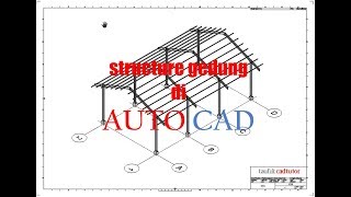 AUTOCAD tutorial  Membuat kontruksi gedung [upl. by Annairoc]