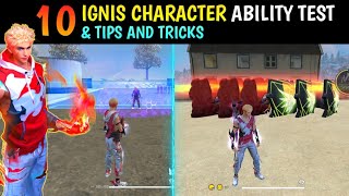 NEW IGNIS CHARACTER ABILITY TEST  GARENA FREE FIRE [upl. by Annyahs628]