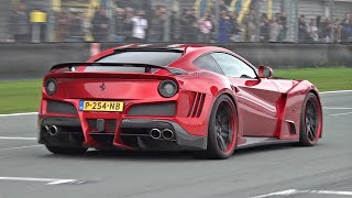 Ferrari F12 Novitec NLargo S  Screaming V12 Engine Sounds on Track [upl. by Kolosick]