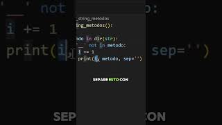 Descubre Todos los Métodos para cadenas en Python 🐍 shortsfeed tutoriales strings python [upl. by Nodaj]