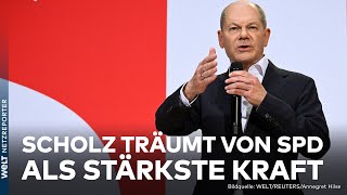 SPDKANZLERKANDIDAT Olaf Scholz will mit Ukraine Renten und Steuersenkung punkten [upl. by Christin868]