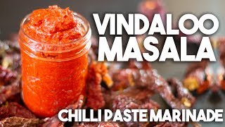 How to make Vindalho Vindaloo Masala  Goan Indian Marinade  Kravings [upl. by Eduj]