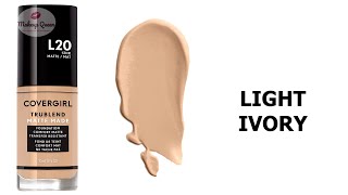 CoverGirl TruBlend Matte Made Liquid Foundation Shades for Fair Skin 2022 [upl. by Pallaton]