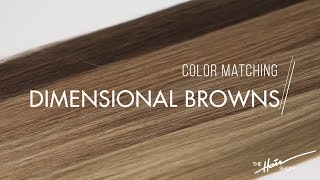 The Hair Shop  Color Matching Dimensional Brown Tones [upl. by Kearney]