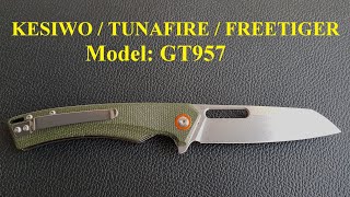 KESIWO GT957 Green Micarta [upl. by Hiller]