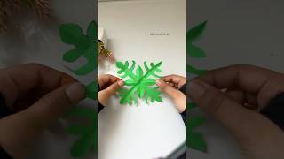 How to Make a paper snowflake and quickly Paper cutting designshorts art youtubeshorts [upl. by Gass915]