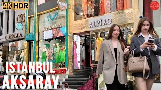 Turkey Istanbul 2024 Aksaray Fatih District Heart Of City Walking Tour 4k [upl. by Agnimod656]