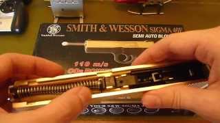 KWC Airsoft Co2 Smith amp Wesson Sigma 40F Deluxe Overview [upl. by Guevara702]