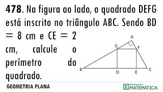 C13 SEMELHANÇA DE TRIÂNGULOS E POTÊNCIA DE PONTO 478 [upl. by Halle]