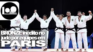 O bronze inédito do Brasil no Judô por equipes em Paris  ESPORTES  2024 Loometv [upl. by Yelrebmik]