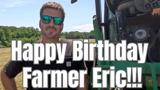 Celebrating Farmer Erics 40th Birthday In The Hayfield [upl. by Pressman]