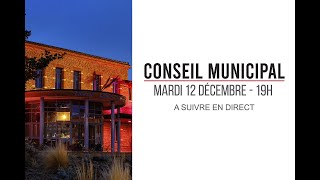 Conseil municipal mardi 12 décembre [upl. by Intosh]