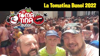 La Tomatina Bunol 2022 Tomato Festival food fight Spain [upl. by Rahas]