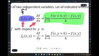 mat 218 s 17 2 partial derivatives part 1 [upl. by Eniamirt]