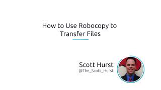 How To Use Robocopy To Transfer Files [upl. by Peugia]