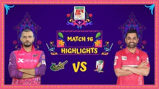 Match 16  Highlights  Sylhet Strikers vs Fortune Barishal [upl. by Akiner]