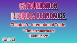 CA Foundation Business Economics Chapter9 International Trade unit 2 in malayalam [upl. by Enajyram]