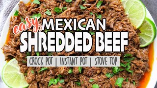 Easy Crockpot Mexican Shredded Beef [upl. by Saint]