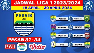 Jadwal Persib Liga 1 2024  Persib vs Persebaya  Persita vs Persib  Live Indosiar [upl. by Aneehsyt887]