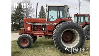 IH 1586 Tractor Selling at our Spring 2024 OnlineOnly Machinery Consignment Auction [upl. by Sulohcin]