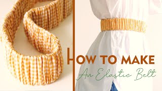 How To Make An Elastic Belt  Sewing Trick tutorial With Elastic  Thuy Sewing [upl. by Htebazileyram]