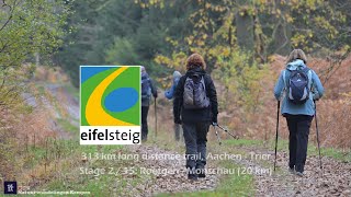 Eifelsteig stage 2 Roetgen  Monschau 20 km [upl. by Nigrom]