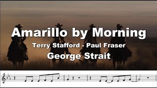 Amarillo by Morning a great country music Bb trumpet play along [upl. by Lesslie]