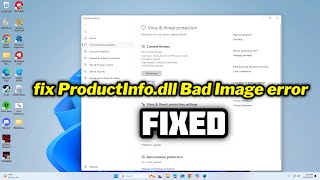 FIXED ProductInfodll Bad Image error [upl. by Oiziruam]