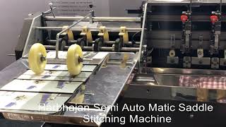 SEMI AUTOMATIC SADDLE STITCHING MACHINE [upl. by Sybille]