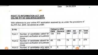 SBI JA 2023 Latest RTI RESPONSE 🔥🔥 [upl. by Wie]