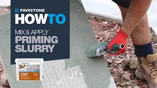 How To Apply Priming Slurry  Porcelain Paving [upl. by Godrich260]