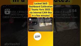 LOCKED S6J3 Dashboard Calibration via Internal CANBus Connection Using AVDI and New TN019 License [upl. by Anyrak]