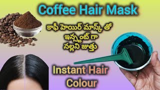 Natural Hair Dye With KalonjiampCoffee Powderకాఫీపొడితో తెల్లజుత్తుకి బై బై Natural ArunasMagazine [upl. by Branca995]