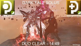 PSO2 NGS  Dark Falz Solus Force amp Techter Duo 1449 [upl. by Margarette]