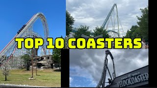 My Top 10 NEW COASTERS I RODE in 2024 [upl. by Ahcurb599]