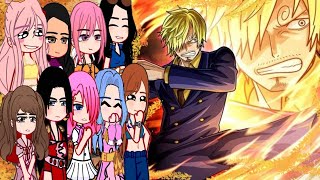 🌊⚔️One Piece Girls react to Sanji🌊⚔️ Gacha Reaction [upl. by Nwahsauq]