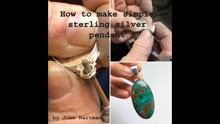 How to make simple sterling silver pendant [upl. by Augustin]